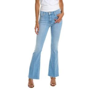 Mother The Weekender Fray Size 28 Crafty Side Jeans Floral Embroidery Flare